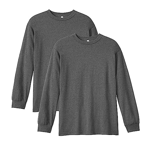 T-shirt manches longues coton épais American Apparel G1304 gris