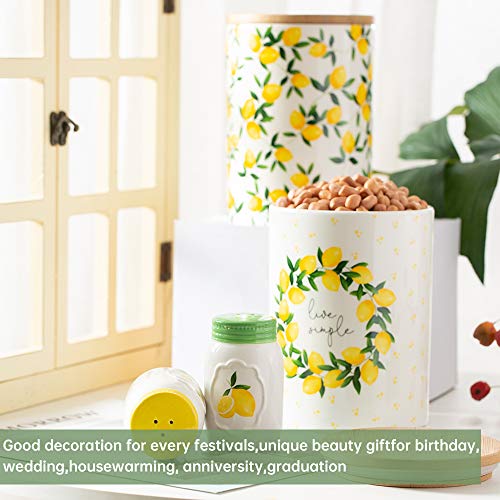 White Ceramic Novelty Cosylem Salt And Pepper Shakers Set Of 2 For Vintage Pioneer Woman Popcorn Farmhouse Camping #TOP6