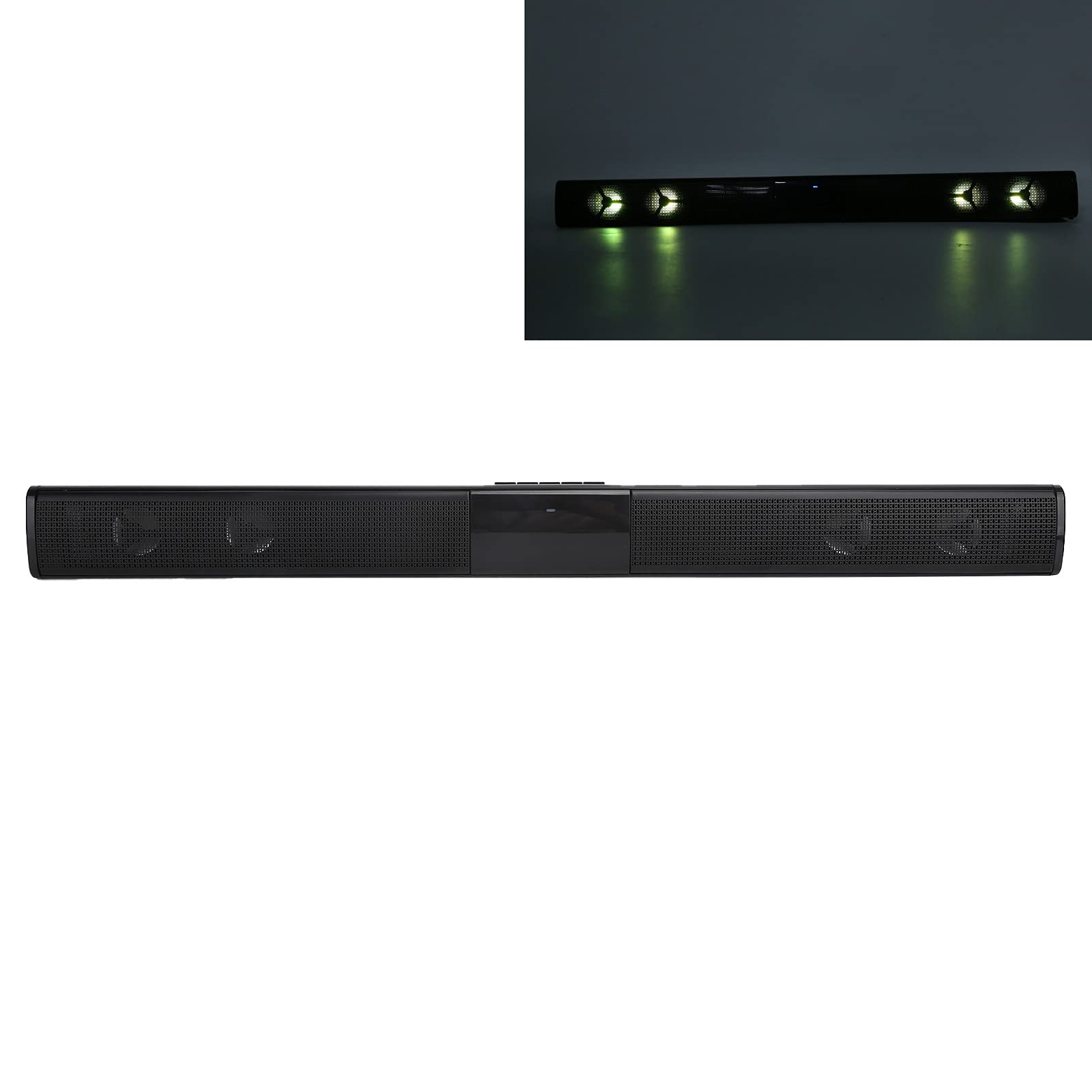 VBESTLIFE Barre de Son Bluetooth RVB, Haut-Parleur Audio sans Fil de Cinéma Maison pour Ordinateur de Bande TV pour Salon