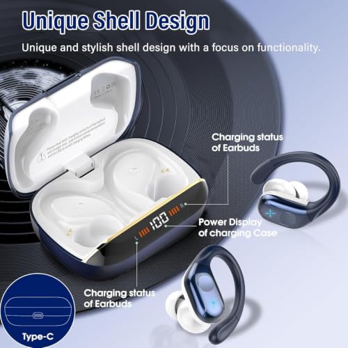 Image of Ltinist Wireless Earbuds,75Hrs Bluetooth 5.4 Headphones, Deep Bass Stereo
