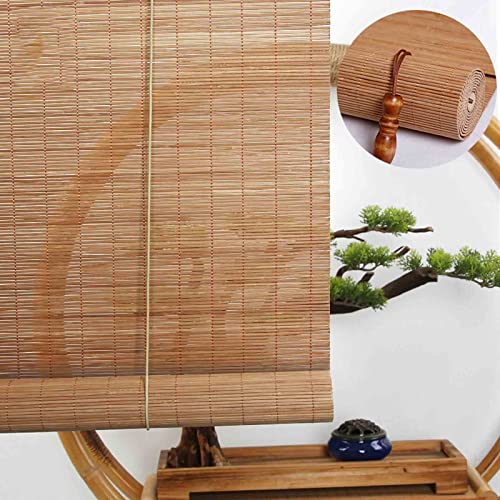 Estores De Bambú, Persianas Enrollables Exterior, Cortina De Bambú Para Interiores/Exteriores, Persianas Enrollables Opacas Al 70%, 50 60 75 90 95 100 110 120 135 140 150cm De Ancho,para Mirador Cover
