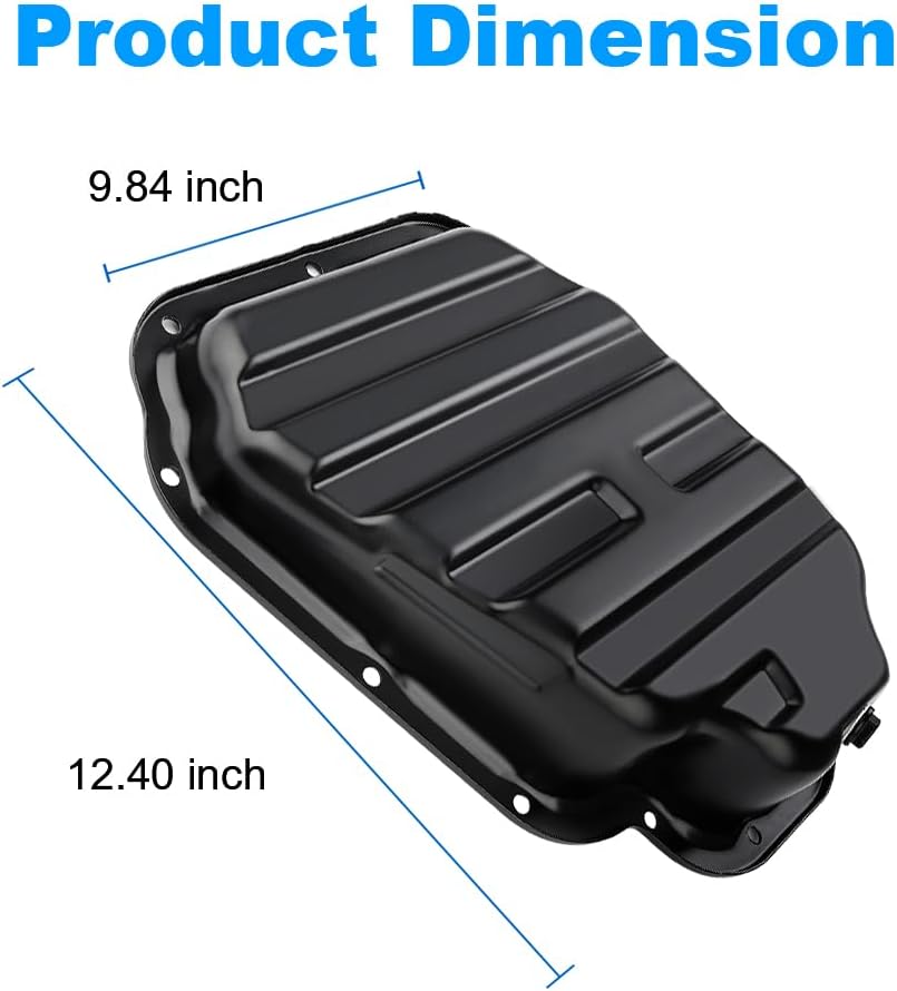 Lower Engine Oil Pan Sump with Drain Plug Compatible with Nissan Rogue 2008-2013, Rogue Select 2014-2015, 2.5L Replacement for 264-539