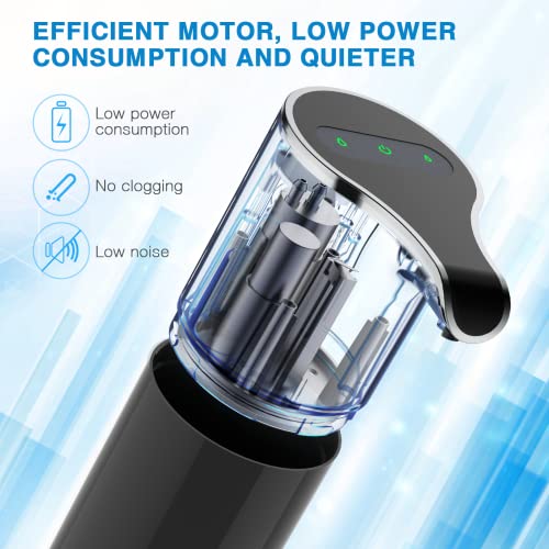 Automatic Soap Dispenser Rechargeable Touchless, 15.37Oz Electric Hand Sanitizer Dispenser, Liquid Hand Soap Dispenser Pump With 5 Adjustable Soap Volume For Kitchen Bathroom Wall No Drilling (Black) #TOP6