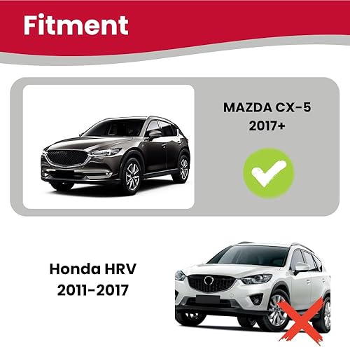 Miniatura 2 de Barra transversal negra para Mazda CX-5 2017 2018 2019 2020 2021 2022 2023 Barras transversales estilo fábrica Perno de montaje