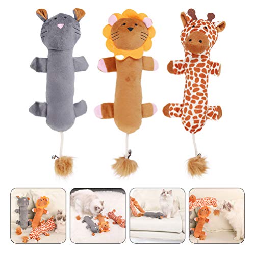 Tehaux Brinquedo para Gatos com 3 peças, brinquedo para Treinamento Molar Gato de Pelúcia Resistente