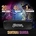 SANTANA BY CARLOS SANTANA Samba 40W High-Power Bluetooth Speaker with 48mm Drivers, Isolated Subwoofer, IP67 Waterproof, True Wireless Surround Sound, 20+ Hours Battery Life | Black | 2 Pack