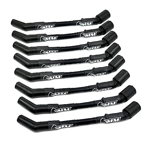 Michigan Motorsports LS Car Spark Plug Wire Set - Black 10mm Performance Ignition Wires - Fits LS1 LS2 LS3 L99 L76 L77 - Camaro Corvette Firebird