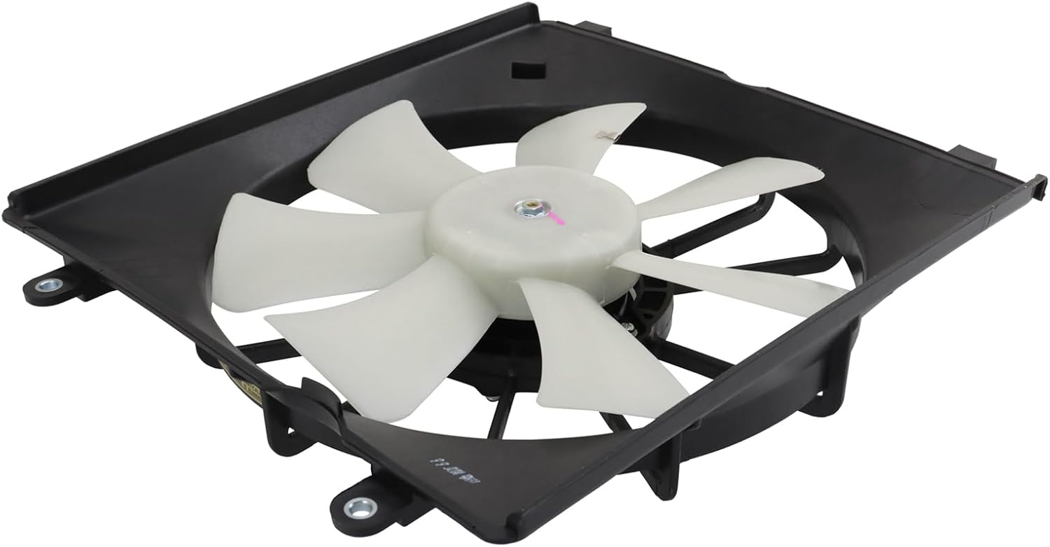 TRQ A/C Condenser Cooling Fan Assembly Compatible with 2015-2020 Acura TLX 2013-2017 Honda Accord HO3113136