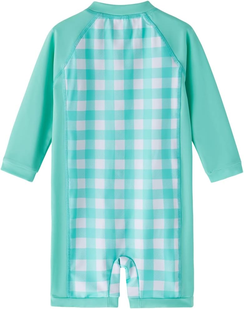 Baby Girls Long Sleeve One Piece Swimsuit Infant Rash Guard Swimwear Zipper UPF 50+ Sun Protection - Image 6