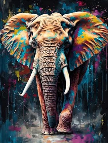 Diamond painting éléphant d'Afrique une idée cadeau originale pour adulte
