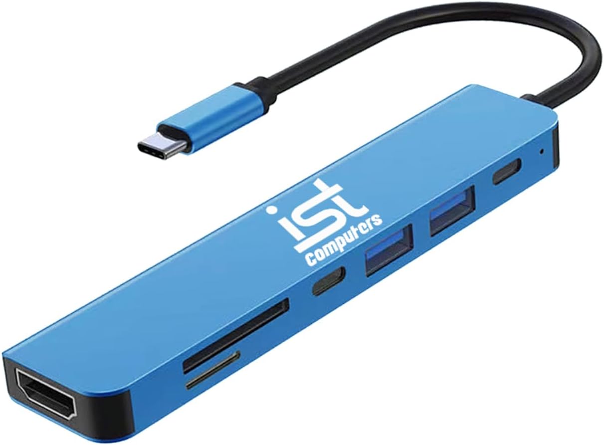 ist computers Docking Station USB 3.0 con HDMI 4K, PD 100W y Lector de Tarjetas