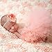 Produktbild LEVEL GREAT Nette Prinzessin Neugeborene Fotografie Props Baby-Kostüm-Ausstattung mit Blumen-Stirnband-Baby-Sommer-Kleid
