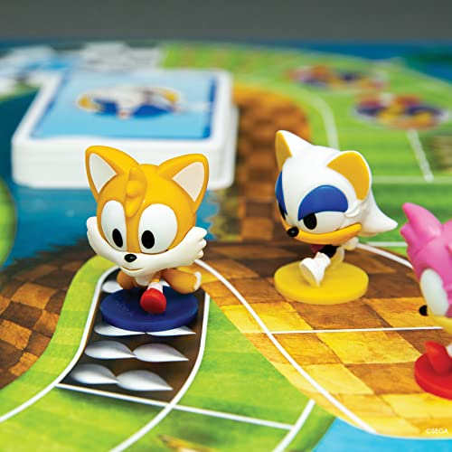 Asmodee - Sonic Super Teams - Jeu Officiel Sega - Jeu de Course avec Sonic Le Hérisson Supersonique - Jeu de Société Famille & Enfants dès 7 Ans - 2 à 4 Joueurs - 20 Min - en Français - Zygomatic