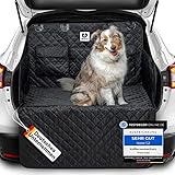 WETNOSE Kofferraumschutz für Hunde mit Ladekantenschutz - Wasserabweisende & Pflegeleichte Autoschondecke für Hunde mit Aufbewahrungstasche - Auto Kofferraumschutzmatte für Hunde mit Stoßstangenschutz