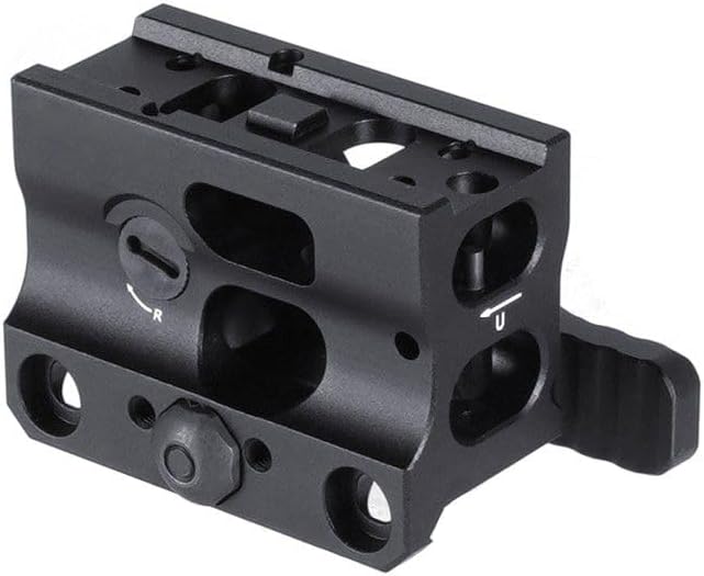 Red Dot Riser FAST Miniature Scope Mount Base With QD Lever，1.93" Optical Centerline Height，Compatible With T2、ROMEO4T、ROMEO5 Etc Optic Red Dot Reflex Sight，For Standard 20mm Pic Rail System Mounting