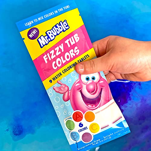 Mr. Bubble Fizzy Tub Colors (12 Packets, 9 Tablets Each) #TOP4
