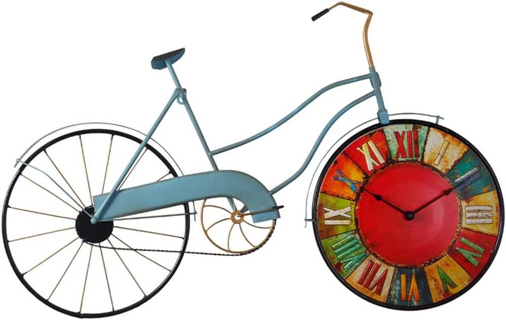 Grande horloge murale de vélo silencieuse pour éliminer le bruit