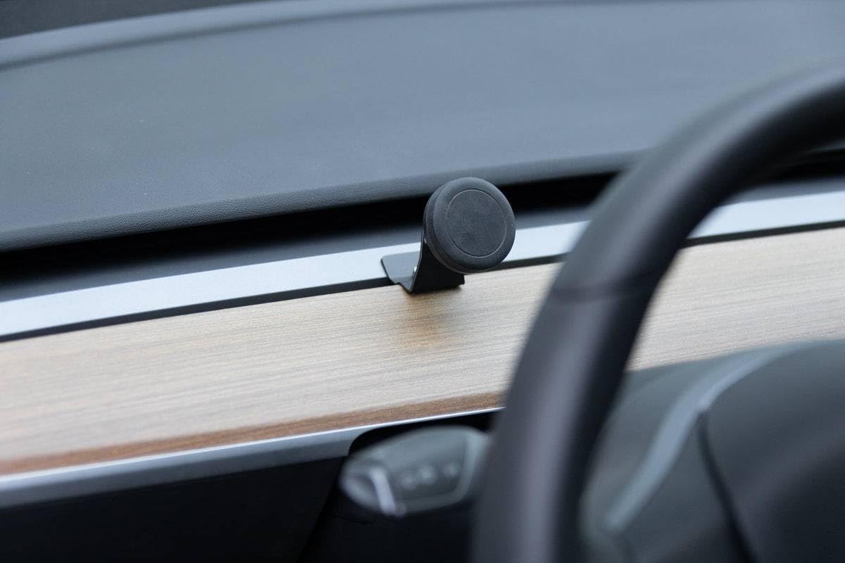 Course Motorsports Direct Fit Phone Mount - Tesla Model 3 (2018-2023), Model Y (2020-2025) - Left - Wireless Charger Compatible with MagSafe - QI1