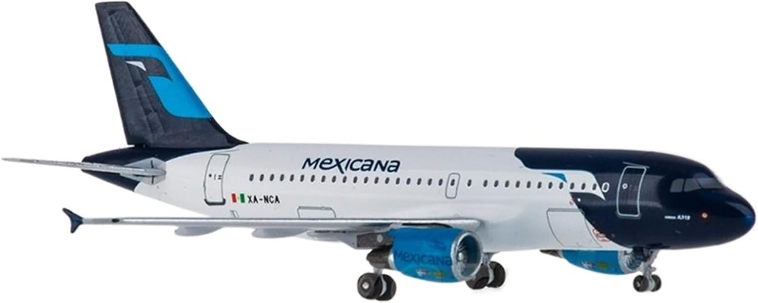 1 400 Scale Mexicana for A319 Simulation Metal Alloy Aircraft Model Collection Decoration Gift Hobby Playgame Kit