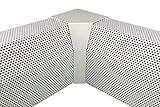 EZ Snap Covers Standard White 90-Degree Inside Corner Galvanized Steel 7 1/2" - FOR HYDRONIC HEAT use with EZ Snap Covers