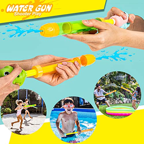 Dramosary Water Blaster Soaker Guns, 12Pcs Cute Foam Water Squirters With Dinosaur Unicorn Handles, Kids Boy Girl Squirt Guns For Pool/Beach #TOP6