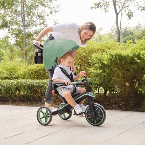 Tricycle Globber Explorer 4 En 1 Evolutif Et Pliable Vert Olive - 6