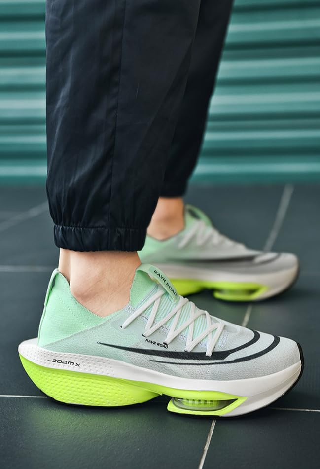 Unisex Carbon Plate Running Shoes,Breathable Air Cushion Sneakers, Non-Slip Shock Absorbing Marathon Trainers2