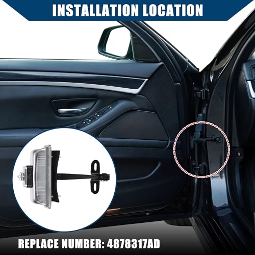 Charnière porte auto Dodge Stratus pour remplacer sangle avant gauche usée - 5