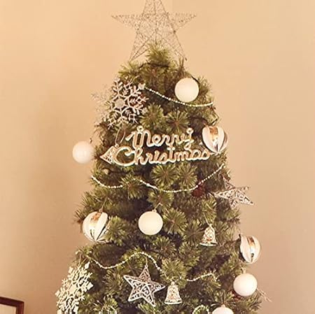 Amazon クリスマスツリー 210cm Silver 高密度 オーナメント付き 電飾 Ledイルミネーション Christmas Tree 北欧 玄関 Xmastree210cmsilver クリスマスツリー おもちゃ