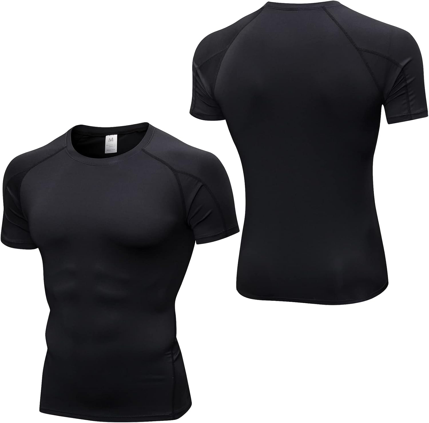SPVISE 3 Pack Men's Compression Shirts Short Sleeve Cool Dry Sports Athletic Workout Gym Base Layer Undershirt T-Shirt Tops - Image 9