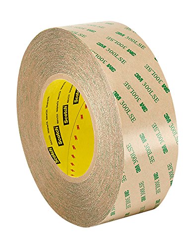 3M 9495LE Adhesive Transfer Tape – 1.89 in. (W) x 180 ft. (L) Double Coated Polyester Tape Roll with 300LSE Laminating Adhesive. Sealants and Adhesives