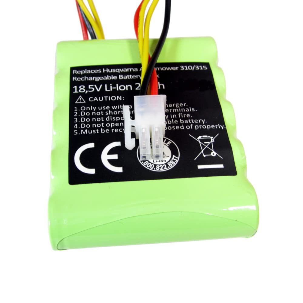 Trade-Shop - 2 baterías de ion de litio, 18,5 V/2500 mAh para robot cortacésped Husqvarna Automower 310 2015 2016 2017 Automower 315 2015 2016 2017 sustituye a 5848528-01, 584 85 28-01