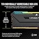 Corsair VENGEANCE RGB PRO SL 32GB (2x16GB) DDR4 3600 (PC4-28800) C18 1.35V Optimized for AMD Ryzen - Schwarz