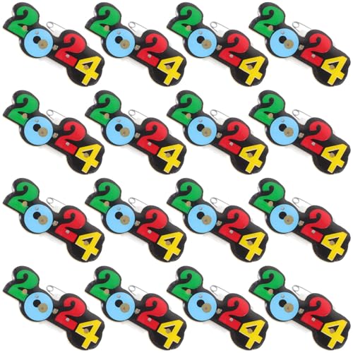 Broche luminoso con luz integrada y fácil de llevar para fin de año pack 25
