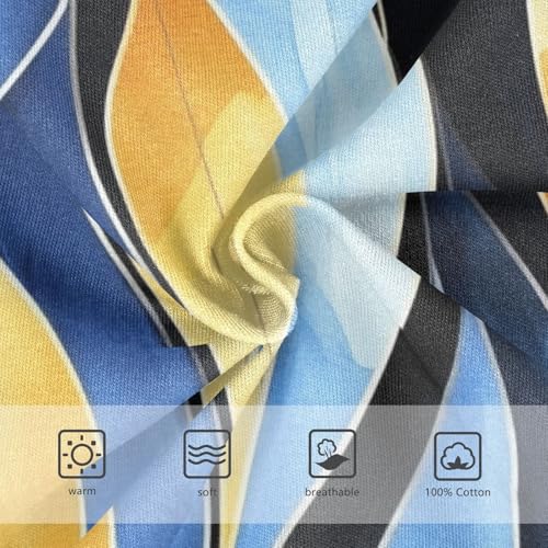 KLL Blue Golden Theme Plant Black Pattern Little Boys Cotton Underwear Cute Children Panties3