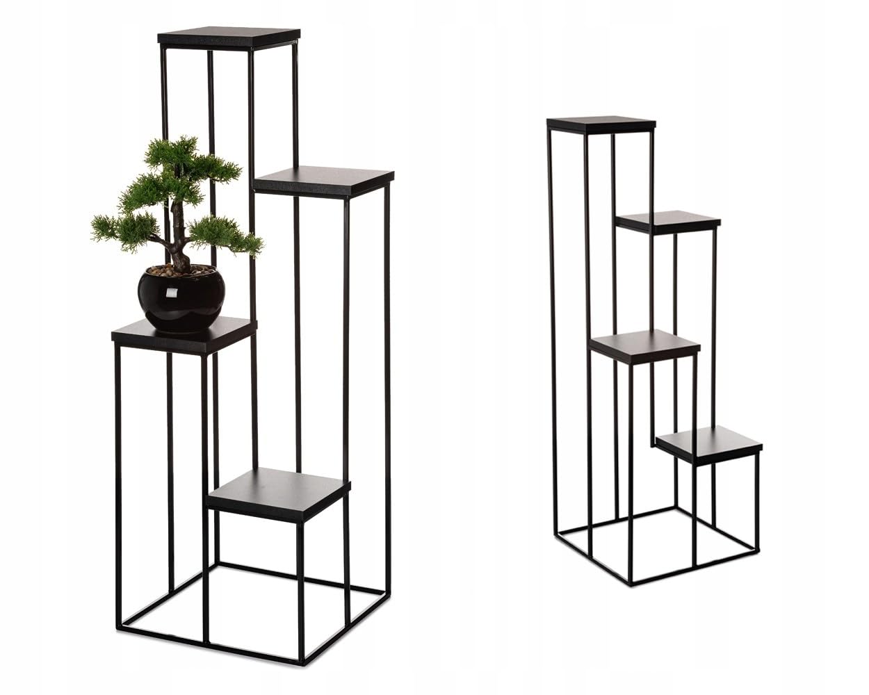 Kwietnik metalowy 4 poziomy nowoczesny loft 110 cm