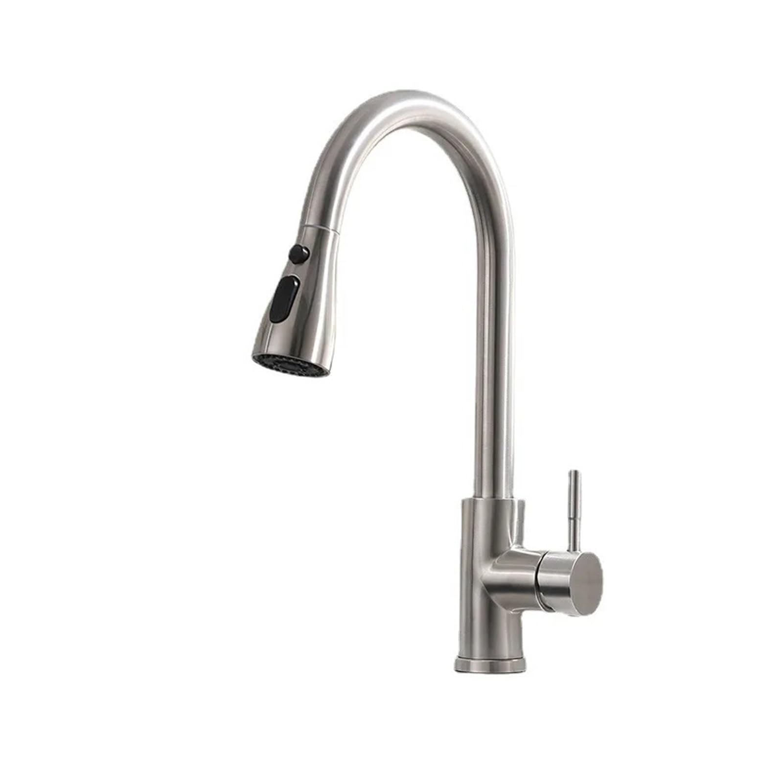 Mitigeur pulvérisateur extractible en acier brossé pour une cuisine moderne