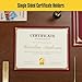 50 Count Single Sided Certificate Holders with Gold Foil Border Diploma Cover for or Letter Size 8.5 x 11 Certificate Paper, Cardstock, Award, Graduation, Documents,School - Burgundy