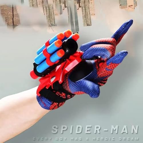 Fnjuucw Glove Hero Launcher, Wrist Toy Tool Set For Role Playing Throwing Gloves Toy Gift For Spider-Man Fans #TOP1