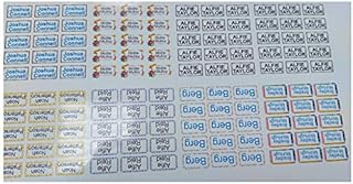 Stick On Name Labels for Clothes - Washable No-Iron Personal Stickers Permanent for School Uniform, Children, Day Care, Nursery, Care Homes