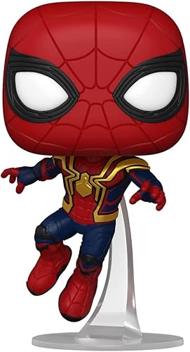 Miniatura 3 de POP Marvel: Spider-Man: No Way Home - Figura de vinilo Funko #1157 de Spider-Man Leaping # 1157 (con funda protectora de caja compatible),