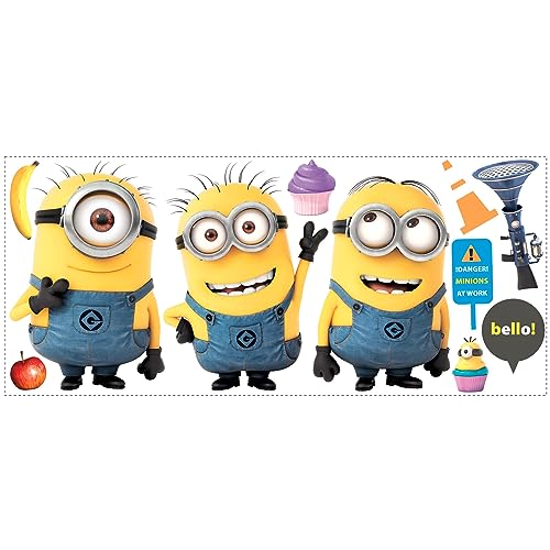 Joy Toy 20810 tatuaż ścienny duży "Minionki" 1 arkusz z 11 elementami