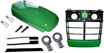 for Front Grille/Upper Hood/Fuel Door W/Hardware/Sticker/Clip for John Deere 4200