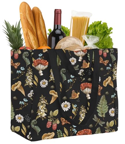 Miss Adola Large Canvas Grocery Tote Bag...