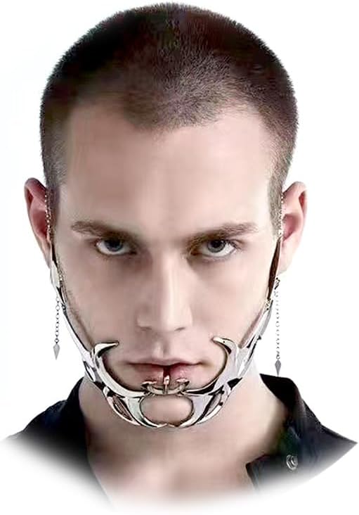 Punk Mechanical Mask for Women Men Halloween Party Prom Metal Mask Mask Cosplay Jewerly Hallowmas Gifts