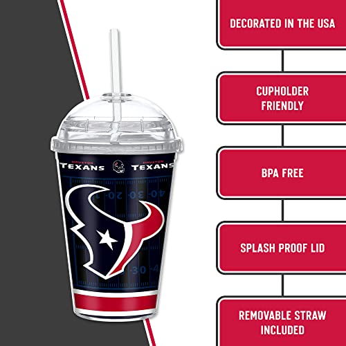 Image of Rico Industries NFL Football Rookie of The Year 12oz Acrylic Tumbler, Youth Tumbler with Swirly Straw
