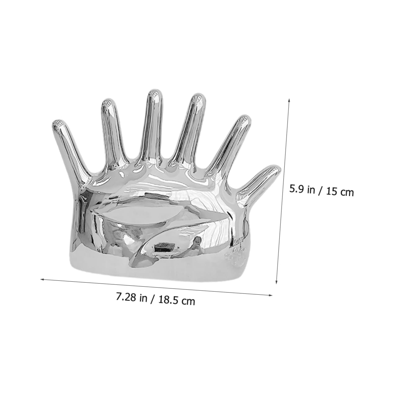 Dłoń Przechowywanie biżuterii Biżuteria Bransoletki Organizer na naszyjniki Stojak Męska biżuteria Bransoletka Stojak na biżuterię Męski/110/35(Silver)