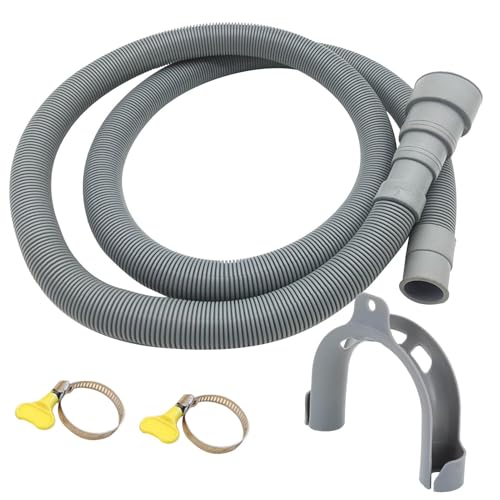 Extensión de manguera de drenaje para lavadora, kit de extensión de manguera de drenaje, extensión de manguera de drenaje flexible para lavavajillas, extensión de manguera de drenaje gruesa con