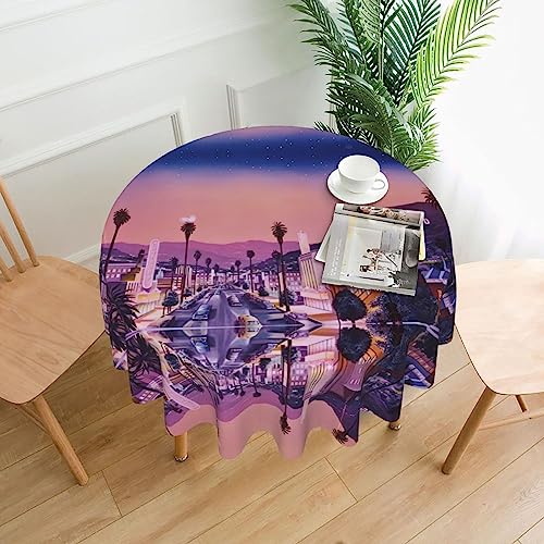 Nappe ronde infroissable 152 cm pour table sans pli - 2