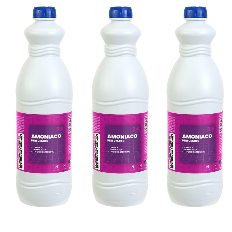 Pack 3 Botellas de Amoniaco – Limpieza Profunda – 3 x 1,5 Litros